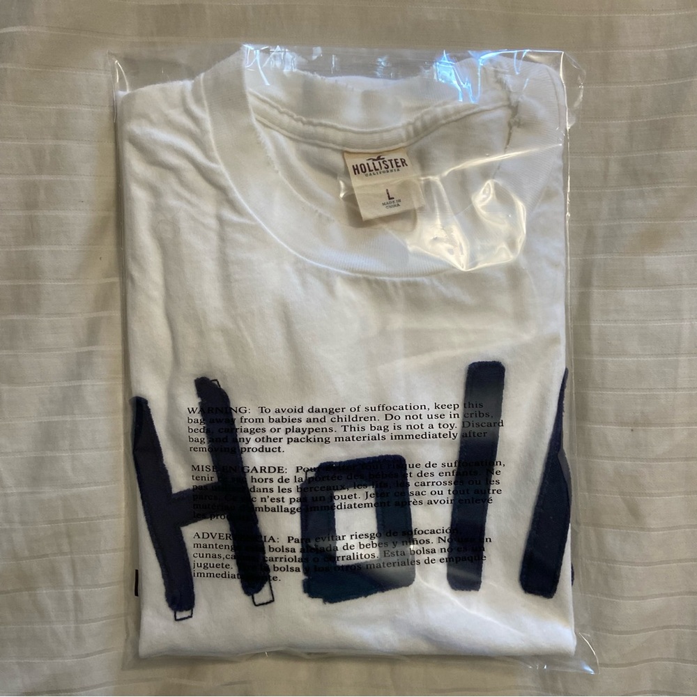 Hollister bird patch-stitch letter short sleeve size L vintage - Picture 10 of 10